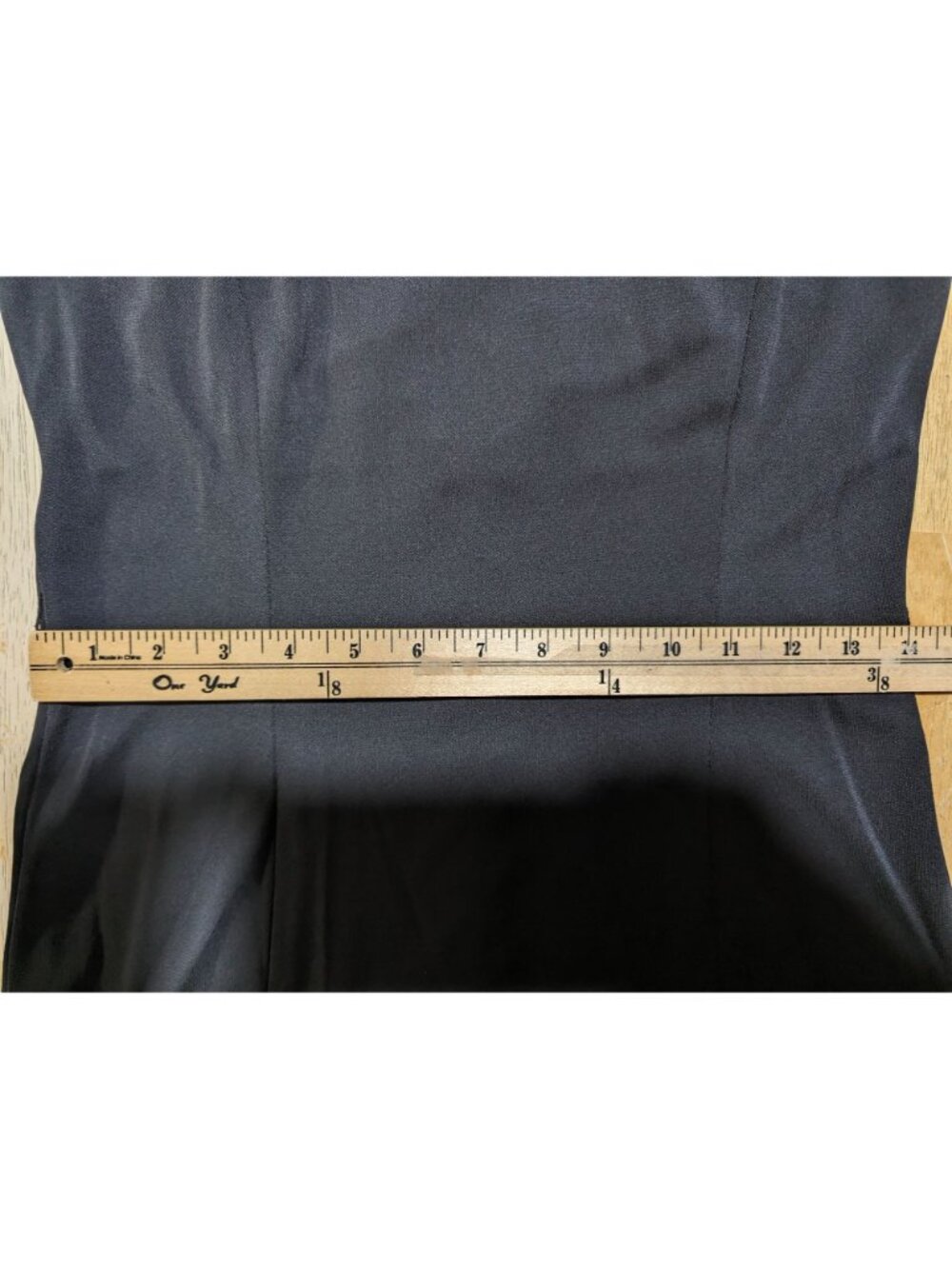 LAUREN RALPH LAUREN Cocktail Party Evening Criss Cross Black Midi Dress sz 4 - Picture 10 of 16